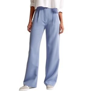 Asos Design - 30x30 Light Blue High Rise Straight Leg Pants